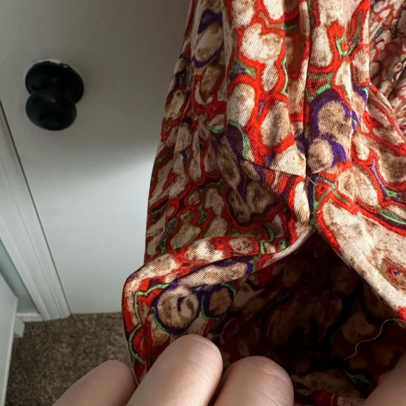 LOGO by Lori Goldstein Animal Print super soft ruffle top size L #1477 - Picture 9 of 10